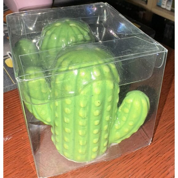 Cactus Ceramic Salt & Pepper Shaker Set Hand-Paint Durable Decorative Kitchenwar - Picture 9 of 10